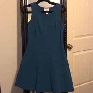 Deep blue peplum dress